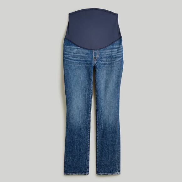 AA Madewell Maternity Over-the-Belly Perfect Vintage Jean in Decatur Wash NWT 28 - Picture 3 of 13